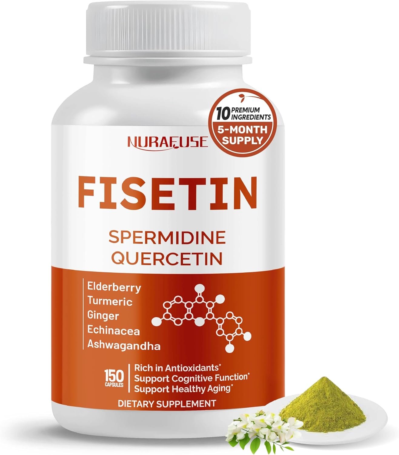 Fisetin 9-in-1 Complex for Antioxidant Wellness, 150 Capsules