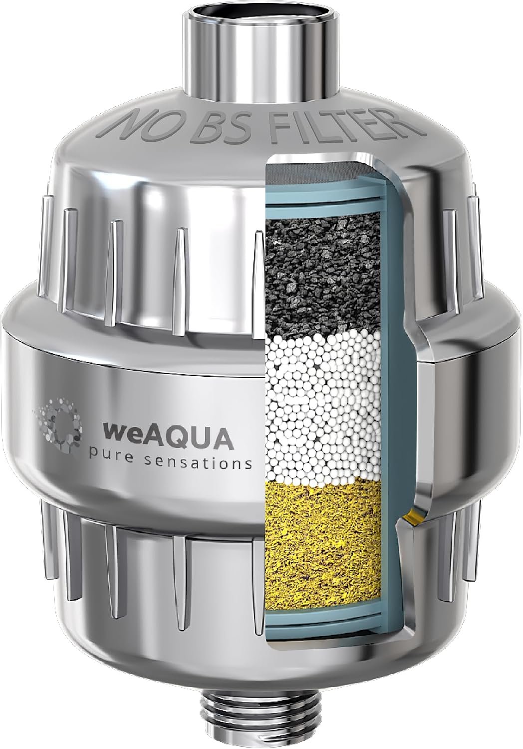 weAQUA Heavy Duty Shower Filter for Hard Water, Chlorine, Heavy Metals