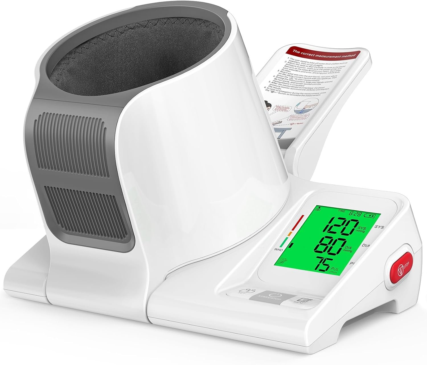 52HZ Barrel-Type Upper Arm Blood Pressure Monitor, Fits 7.1″-16.5″