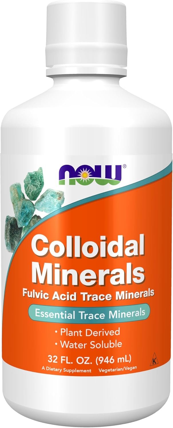 NOW Supplements, Colloidal Minerals Liquid, Trace Minerals, 32 fl. oz