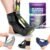 BraceAbility Plantar Fasciitis Night Splint Sock – Plantar Fascia Boot for Sleeping, Achilles Tendonitis Relief, Foot Drop, Heel Pain – Planter Facetious Brace for Women and Men – Black (S)