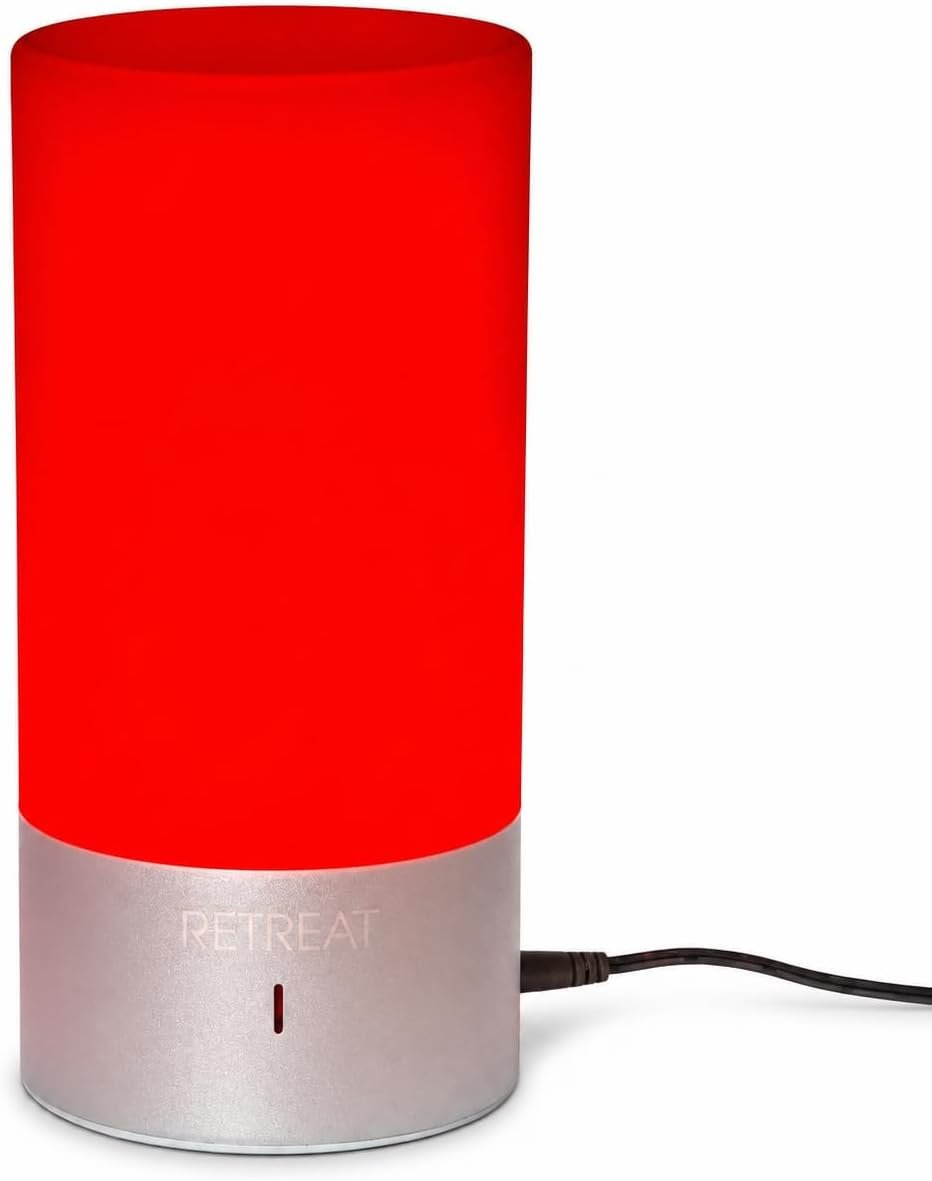 Retreat – 670nm Red Lamp by Gamma – Sleep Light – Melatonin Promoting Natural Sleep Aid, Bedroom & Nursery Nightlight