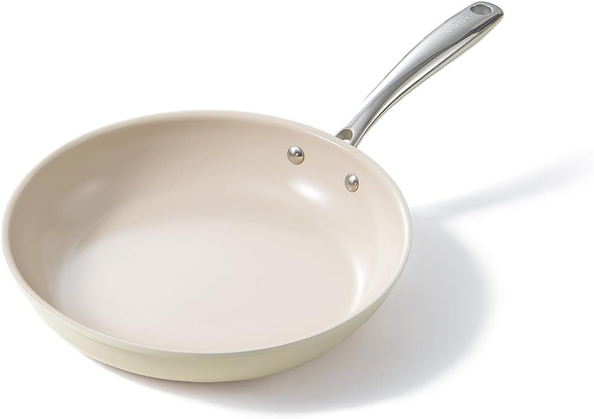 Redchef 8 Inch Nonstick Frying Pan, Egg Pan, PTFE-Free, Healthy & Oven Safe