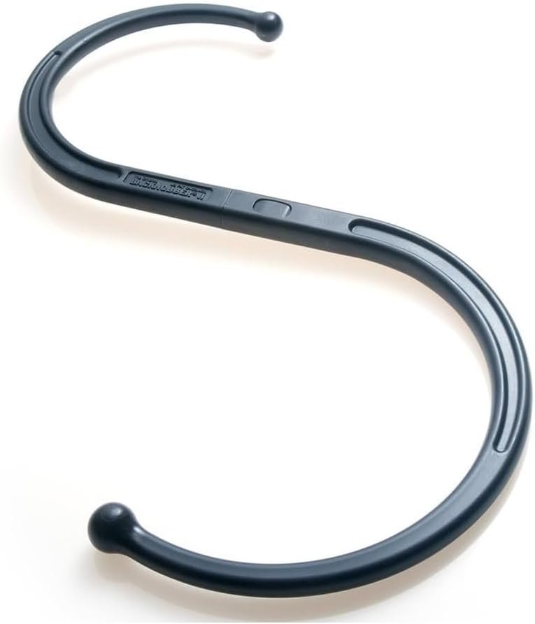 The Pressure Positive Co. Backnobber II Massager Cane, Charcoal Black