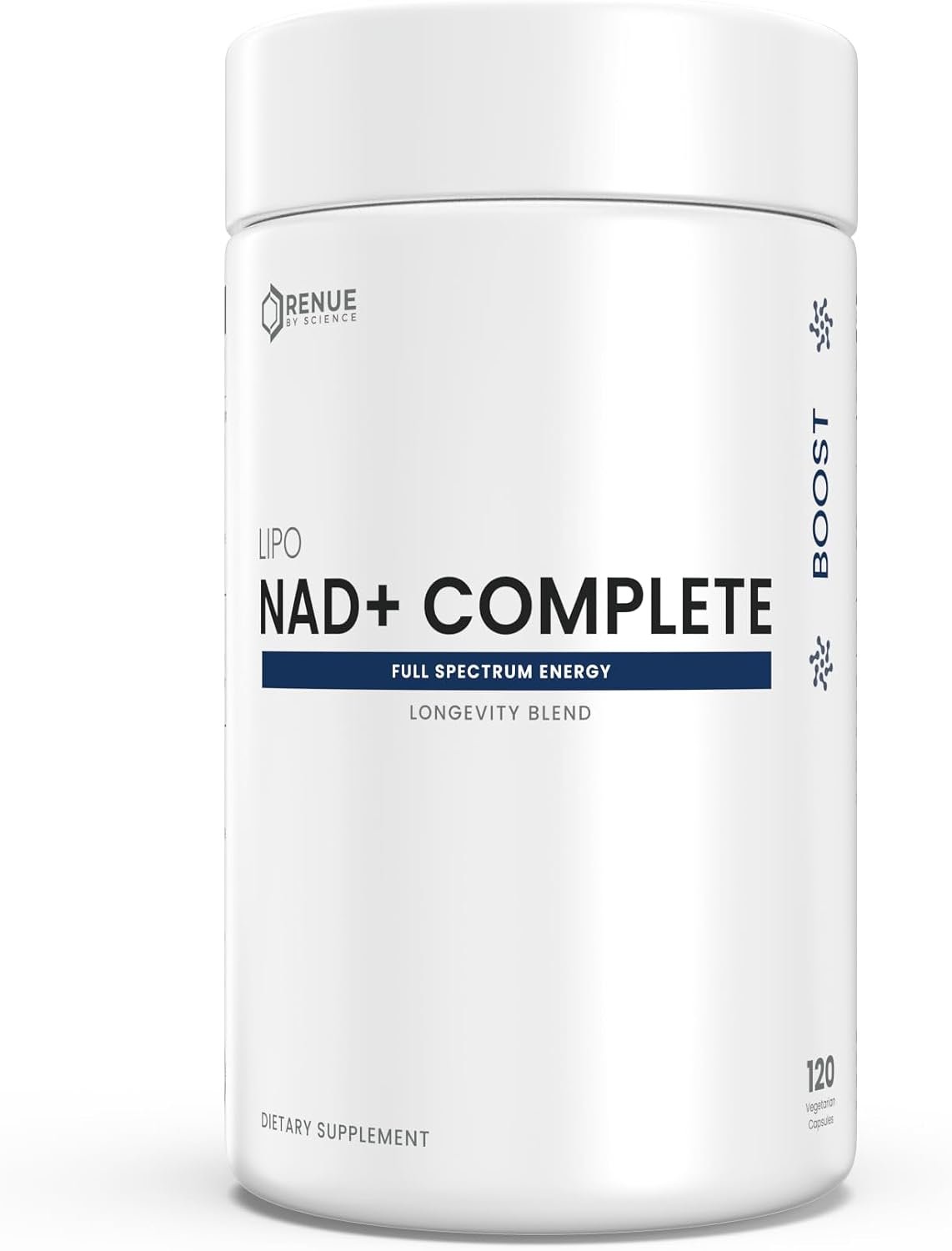 Renue By Science NAD+ Complete | 120 Liposomal NAD Supplement Capsules with NMN, NR & Trigonelline – 310mg NMN & 160mg NAD per Serving | Bioavailable Formula for Increased Absorption | Made in the USA