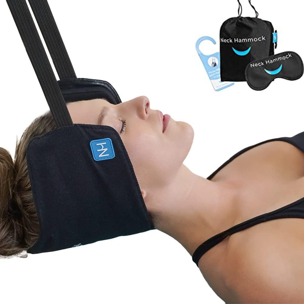 The Original Neck Hammock Neck Stretcher – Cervical Traction Device for Neck Decompression – Portable Device for Neck Tension Relief