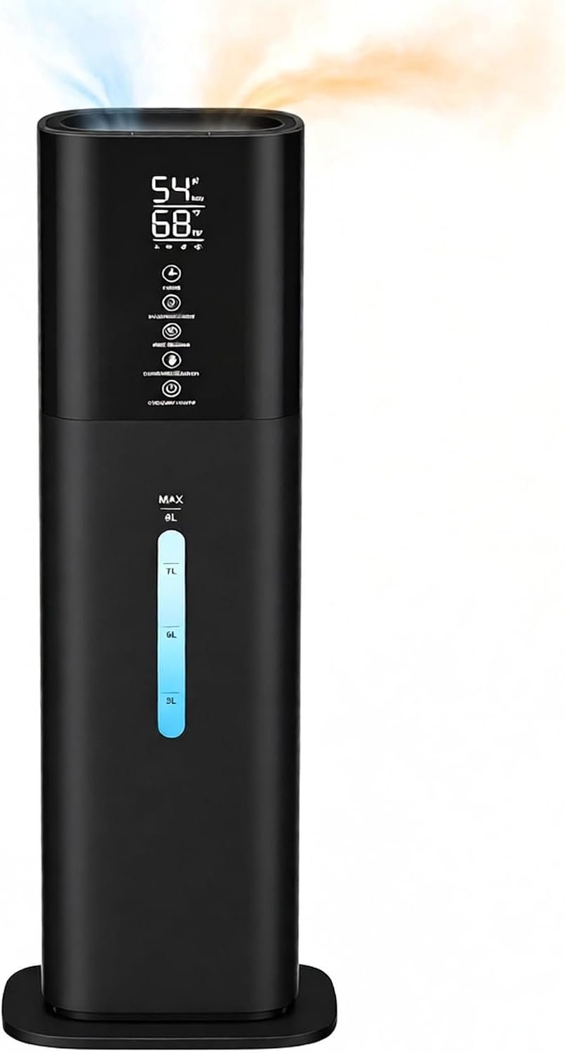 Warm & Cool Mist Humidifier, Large Room Bedroom Home Ultrasonic Humidifiers for Home Bedroom Office