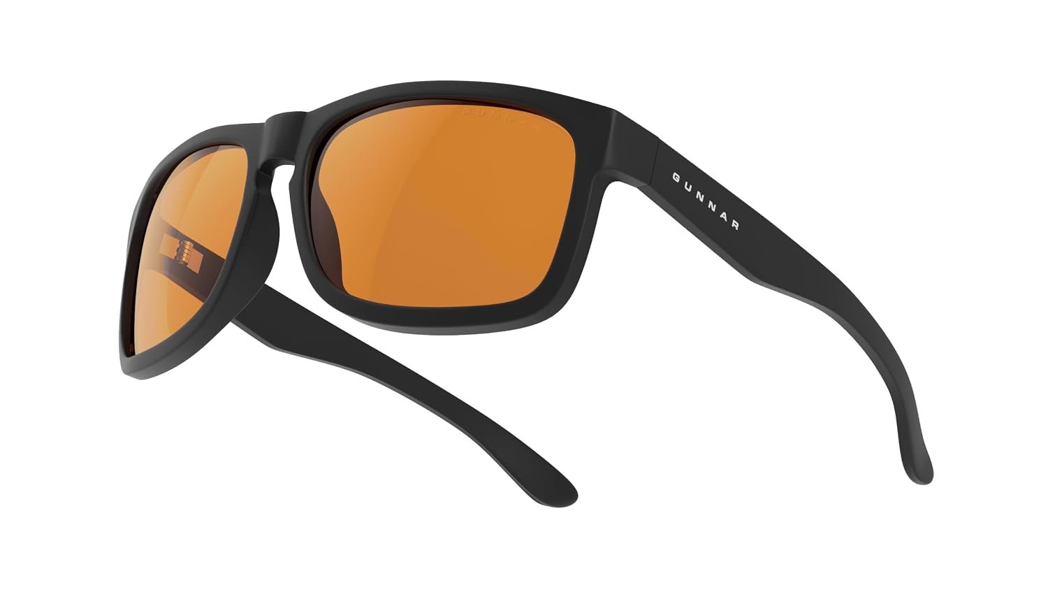 GUNNAR Gaming Glasses – Intercept Onyx Amber Max Lens – Blue Light Blocking Relieve Dry Eye