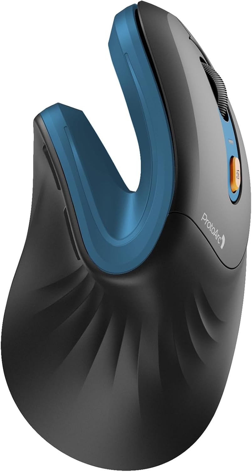 ProtoArc EM11 NL Wireless Ergonomic Mouse, Rechargeable Vertical Mouse