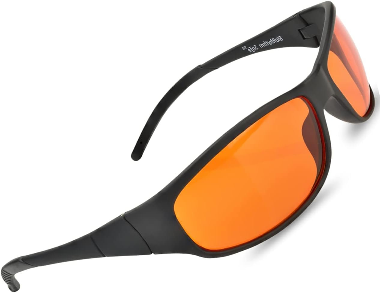 Blue Light Blocking Amber Glasses for Sleep 99.9 Percent Effective – Nighttime Eye Wear – Special Orange Tinted Glasses Help You Sleep and Relax Your Eyes