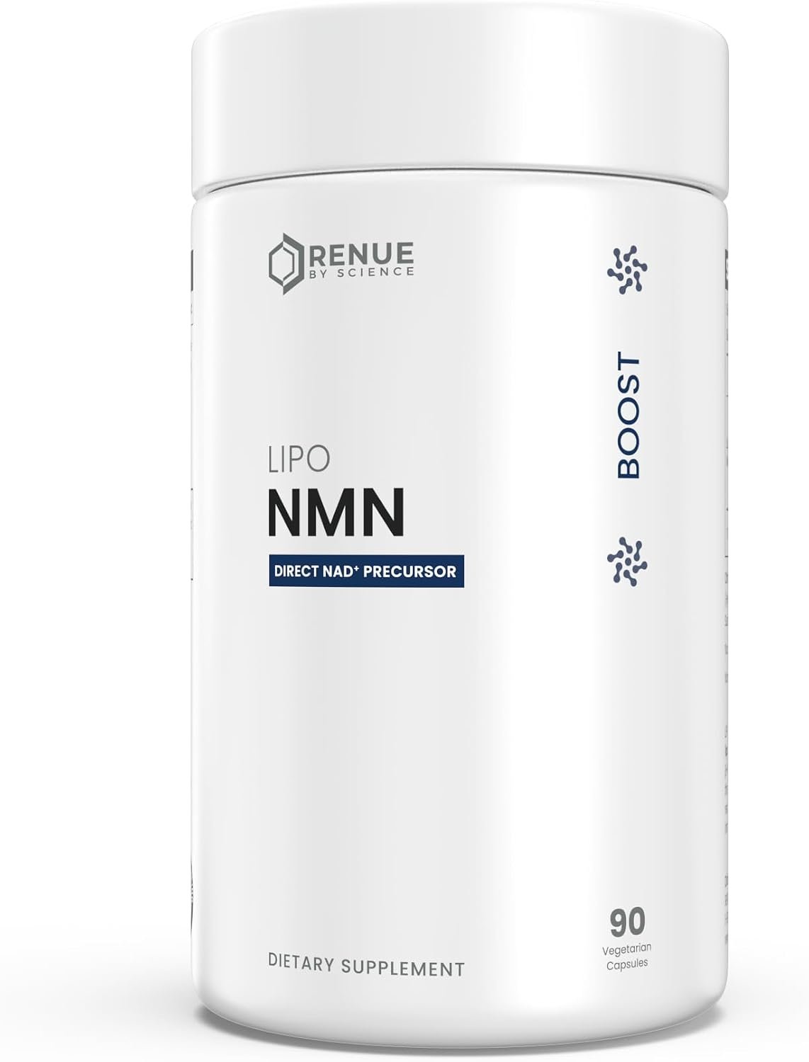 Renue By Science NMN Supplement | 90 Liposomal NMN Capsules – 500mg NMN Nicotinamide Mononucleotide per Serving | Bioavailable Formula for Increased Absorption | Manufactured in the USA