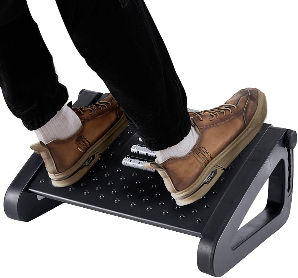 CasaZenith Foot Rest, Six Heights Adjustable Foot Rest Under Desk at Work