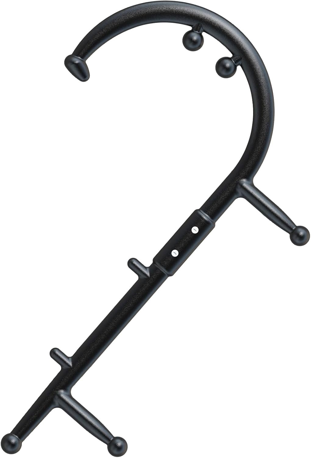 BVN Detachable Trigger Point Massage Cane – Manual Back & Shoulder Hook Massager for Pain Relief, Deep Tissue Self Massage Tool for Muscle Knots in Neck, Back, Legs & Feet