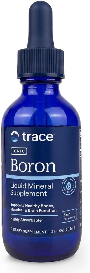 Trace Minerals Ionic Boron Liquid Supplement, 6 mg, 2 fl oz, 48 Servings