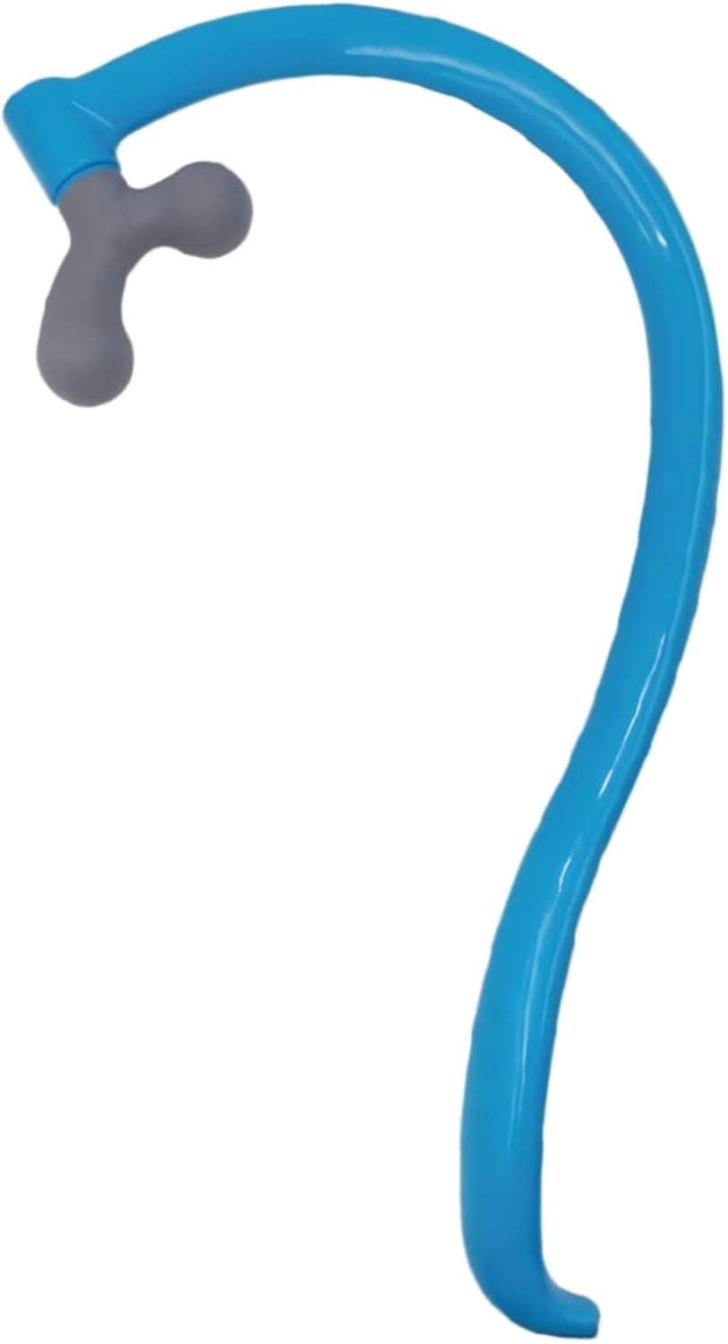 Portable Self Massage Tool – Portable Trigger Point Therapy for Back and Neck, 7.21*14in Lower Back Massager, Myofascial Release Tool & Deep Tissue Muscle Massage Stick, Shoulder Leg Feet Blue
