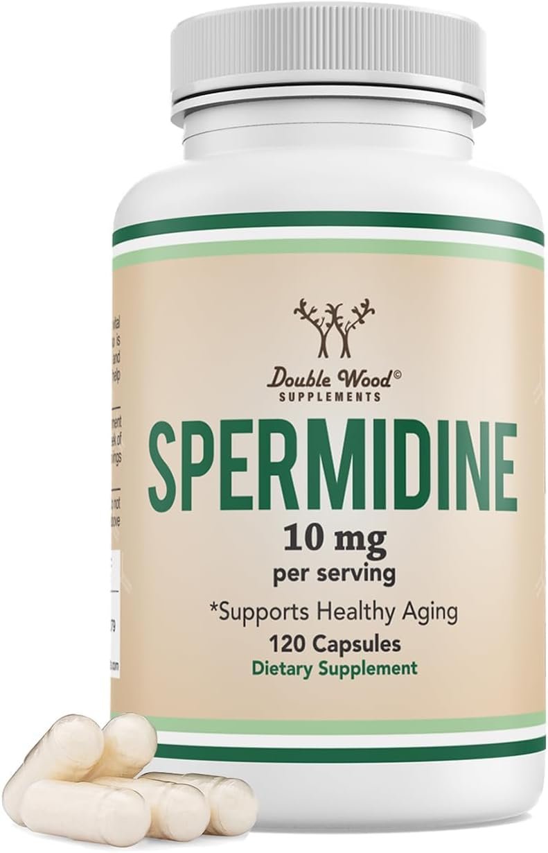Spermidine 10mg, 99% Pure, for Men & Women, Extra Strength, 120 Capsules