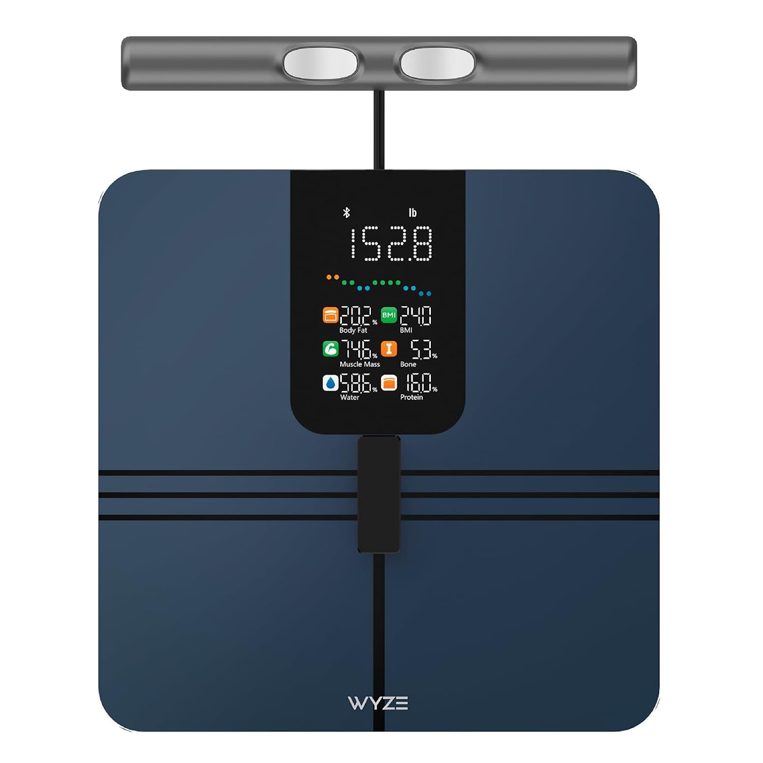 Wyze Smart Scale BodyScan with Handle, Bluetooth, 400 lbs, Black