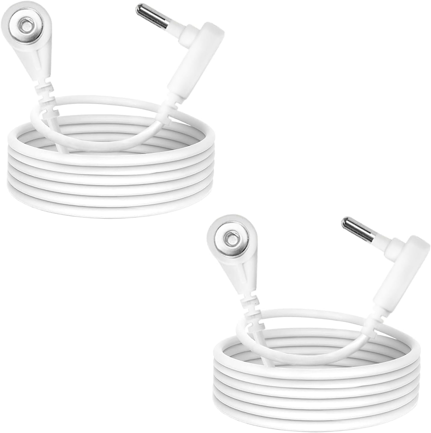 2 Pack 15Ft Grounding Cords, for Grounding Products, White