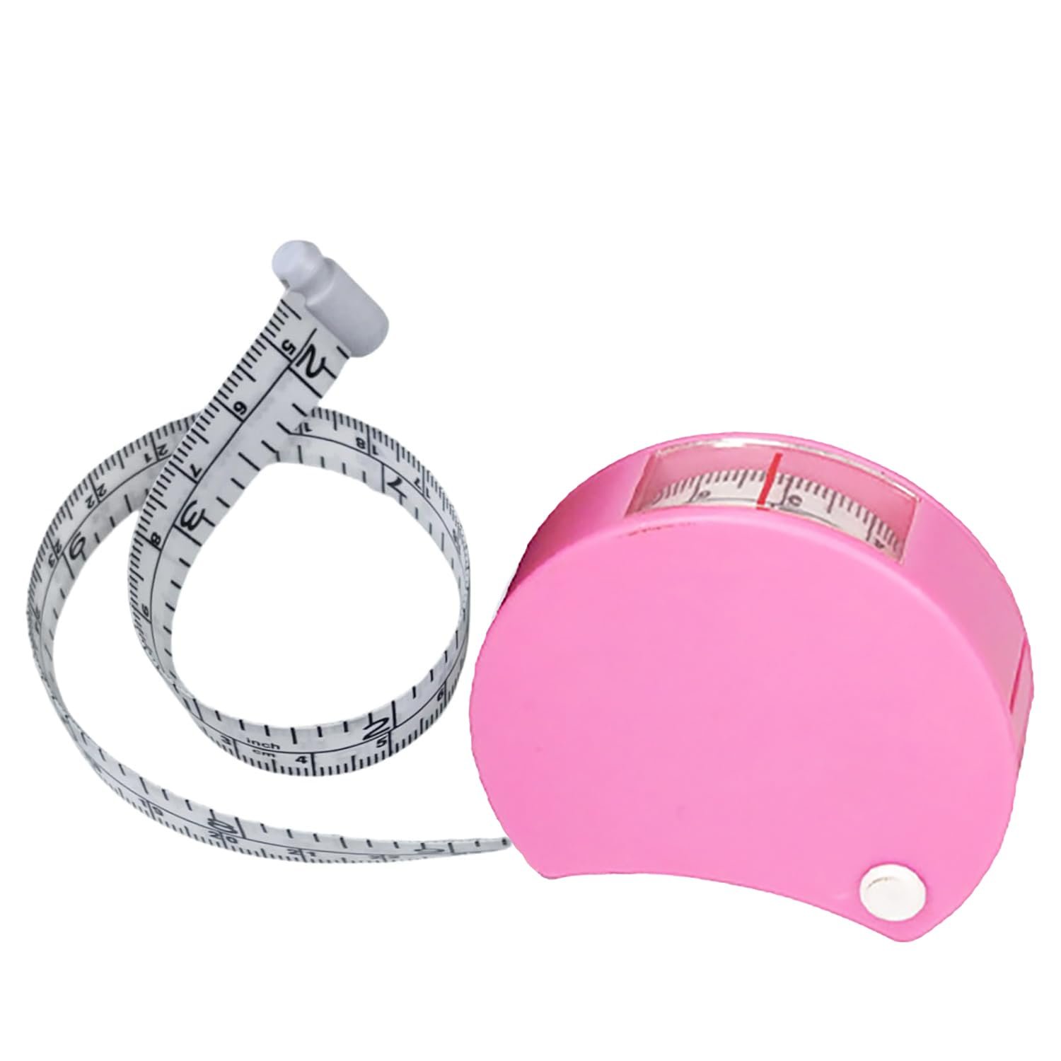 Perfect Body Measuring Tape-60 Inch Automatic Telescopic Tape Measure-Dual-use Retractable Tape Measure for Body :Waist Hip Bust Arms Height Muscle Building Weight Loss and More (Pink)