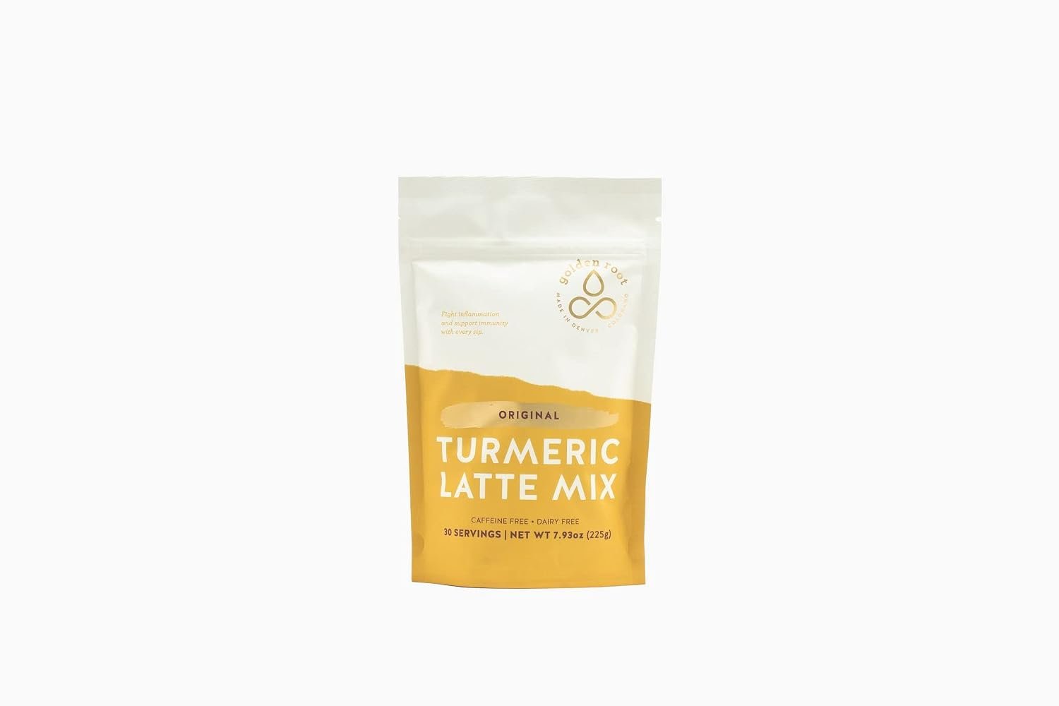 Golden Root Original – Organic Turmeric Latte Superfood – Turmeric Golden Milk Powdered Mix – 30 serving