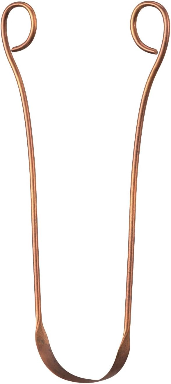 Isabella’s Clearly 100% Pure Copper Tongue Scraper | Ayurvedic Metal Tongue Cleaner, BPA Free, for Adults and Kids | Natural Oral Care for Fresh Breath and Improved Oral Hygiene