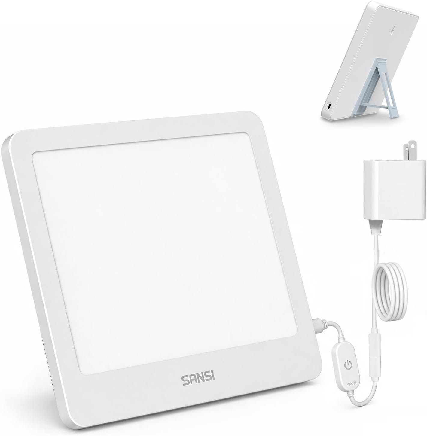 SANSI 10000 lux Light Therapy Lamp, LED Bright White Sunlight Therapy Lamp