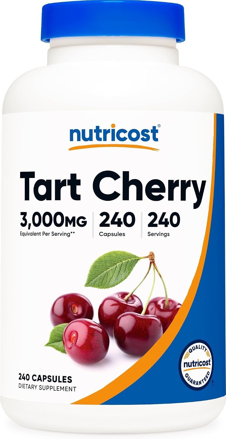 Nutricost Tart Cherry Extract 240 Vegetarian Capsules, Gluten-Free