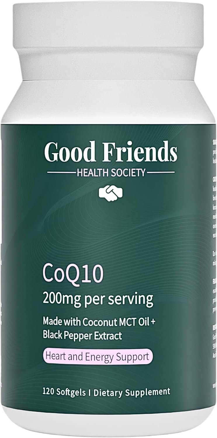 Ubiquinol CoQ10 200mg – High Absorption with Black Pepper Extract & Coconut MCT Oil – 120 Softgels, Lab-Tested, No Seed Oils, Non-GMO – Heart and Energy Support
