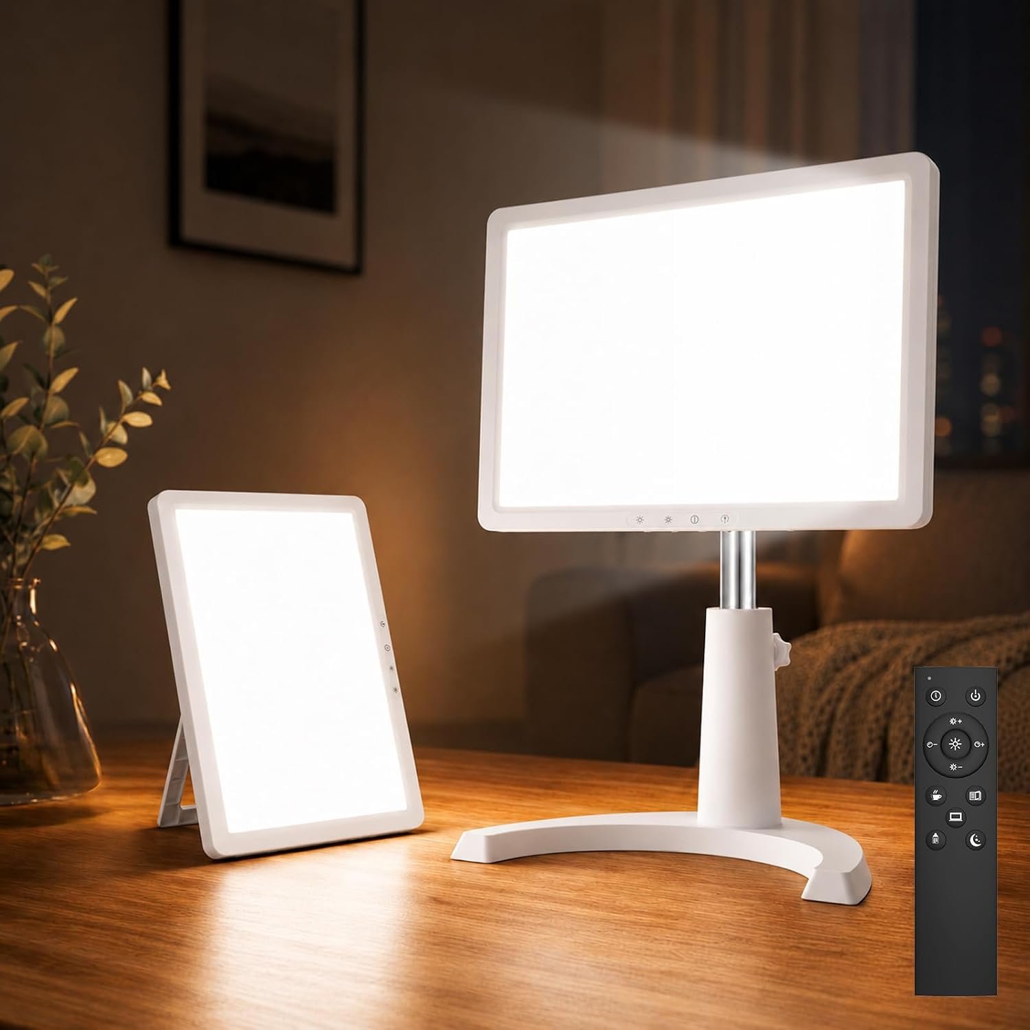 12000 Lux Full Spectrum Daylight Lamp UV-Free LED Sunlight Desk Lamp White