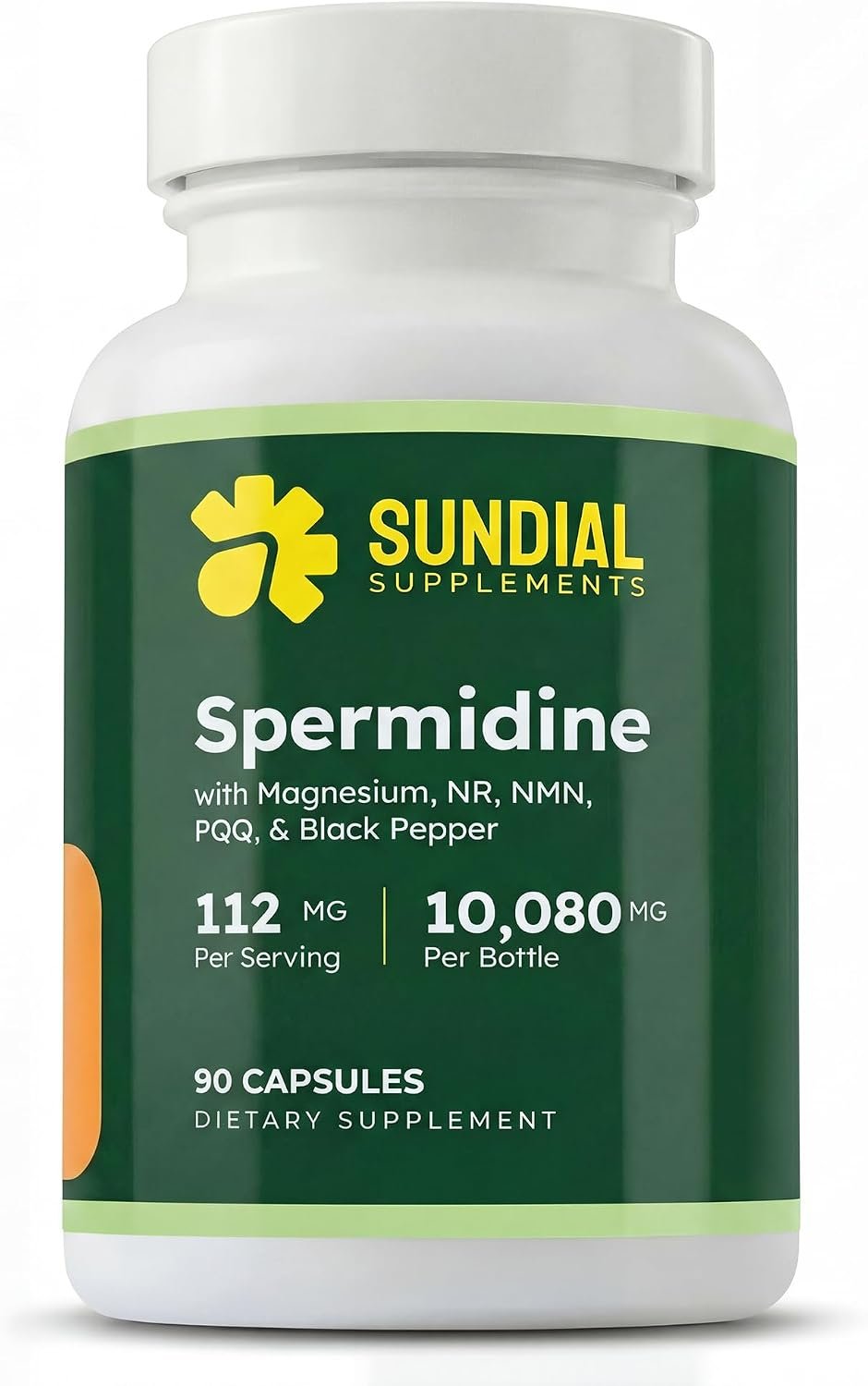 Spermidine 12mg with NMN, Nicotinamide Riboside, PQQ, Magnesium Bisglycinate & Black Pepper Extract | 90 Vegan Capsules | Unflavored | 90-Day Supply