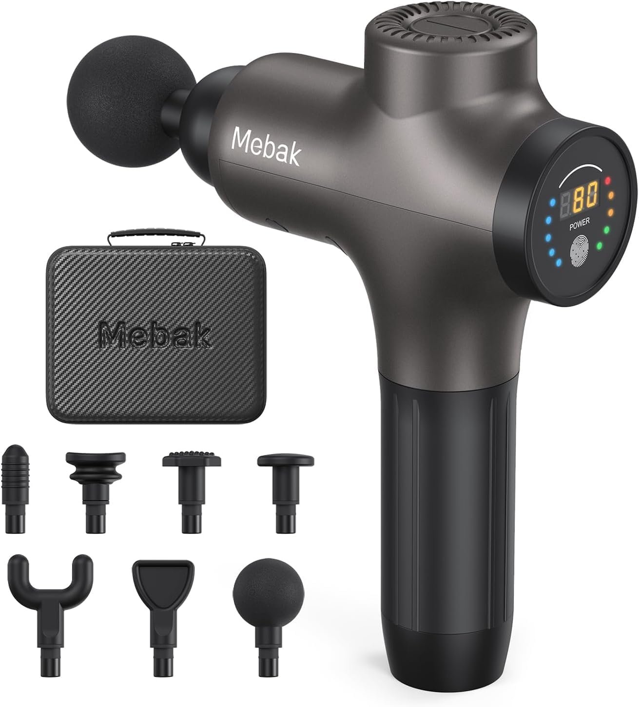 Mebak 3 Massage Gun Deep Tissue, Muscle Massager for Athletes Pain Relief