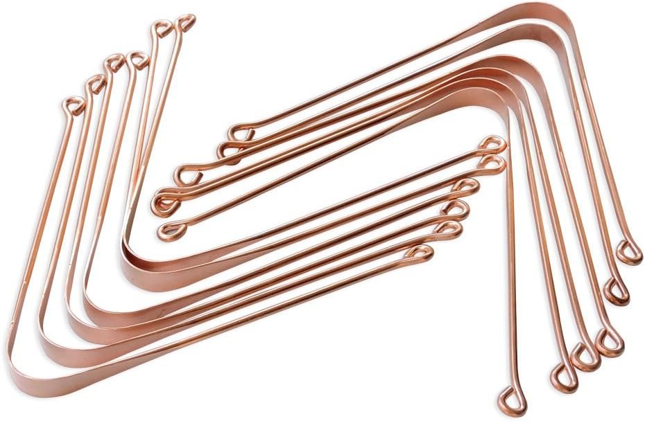 Pure Copper Tongue Cleaner, Set of 12, for Bad Breath Treatment Naturally