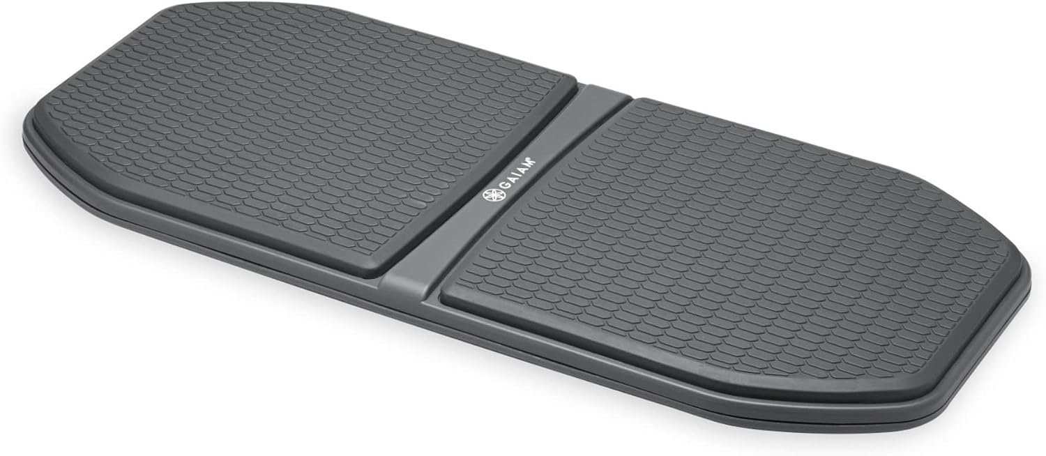 Gaiam Evolve Balance Board Standing Desk, Anti Fatigue Wobble Board for Home Office, Physical Therapy, Exercise Equipment, Stability Rocker for Constant Movement, Increase Focus, Floor Mat Alternative
