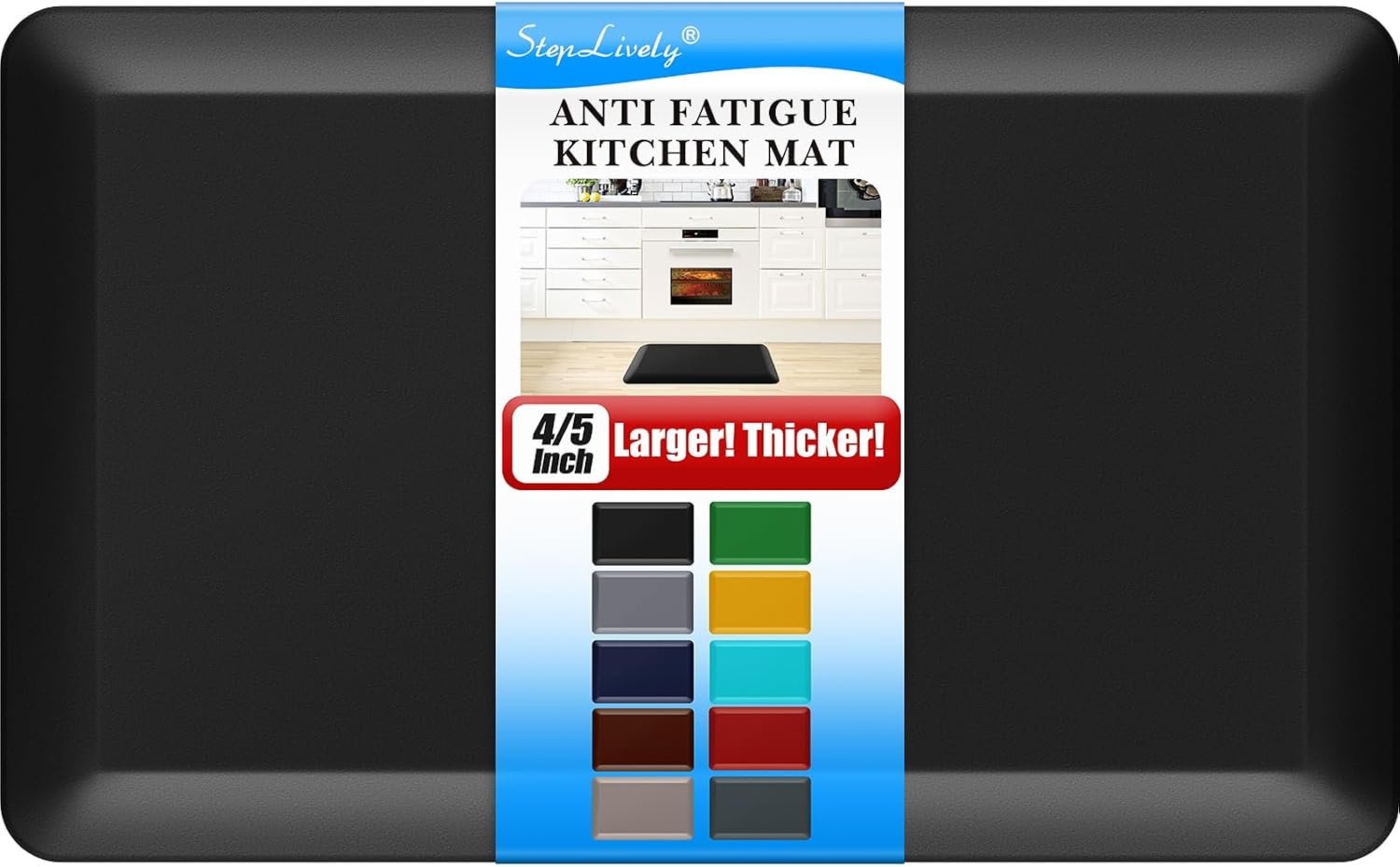 4/5 Inch Thick Kitchen Mat – Cushioned Anti Fatigue Mat for Kitchen Floor