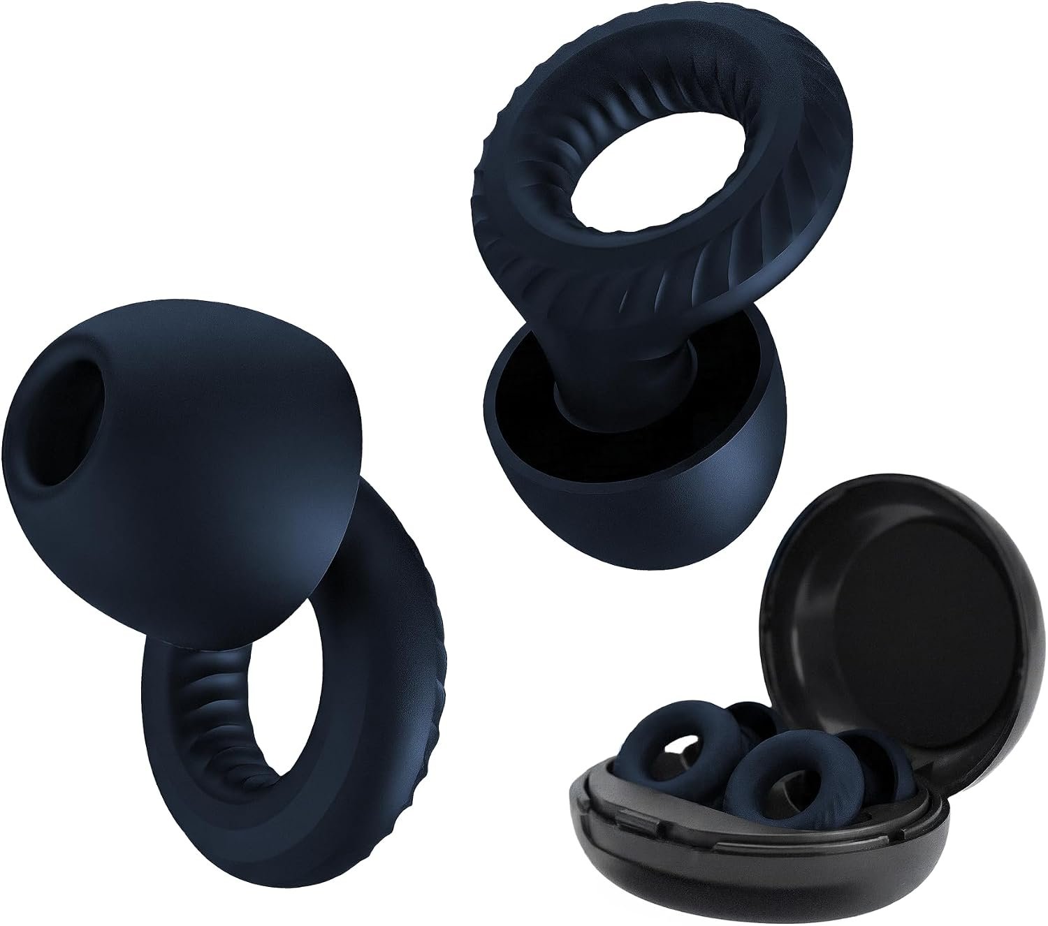 Nox Sleep Earplugs for Side Sleepers – Reusable Soft Silicone Ear Plugs for Sleeping – 28dB Comfortable Noise Reducing Earplugs for Snoring, Travel & Deep Sleep