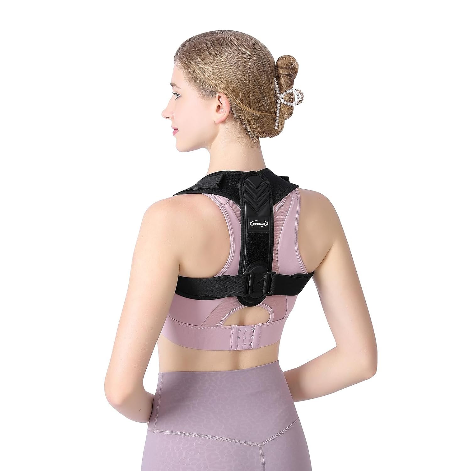 Alsoay Posture Corrector for Women and Men, Back Brace Adjustable Upper Posture Support, Back Support, Comfortable Back Straightener Support for Clavicle Support, and Providing Pain Relief from Neck (1)