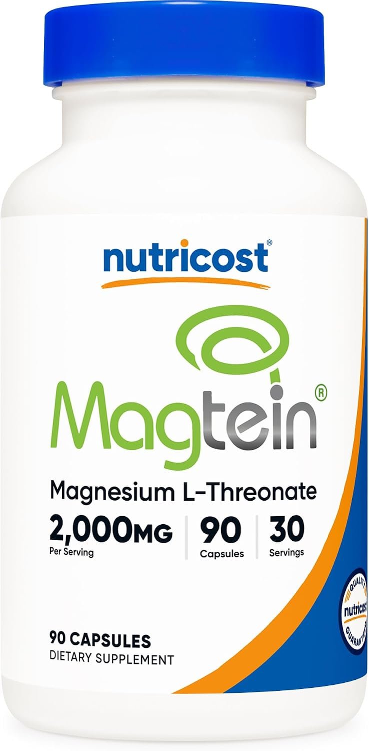 Nutricost Magtein Magnesium L-Threonate 2,000mg, 90 Capsules, 30 Servings