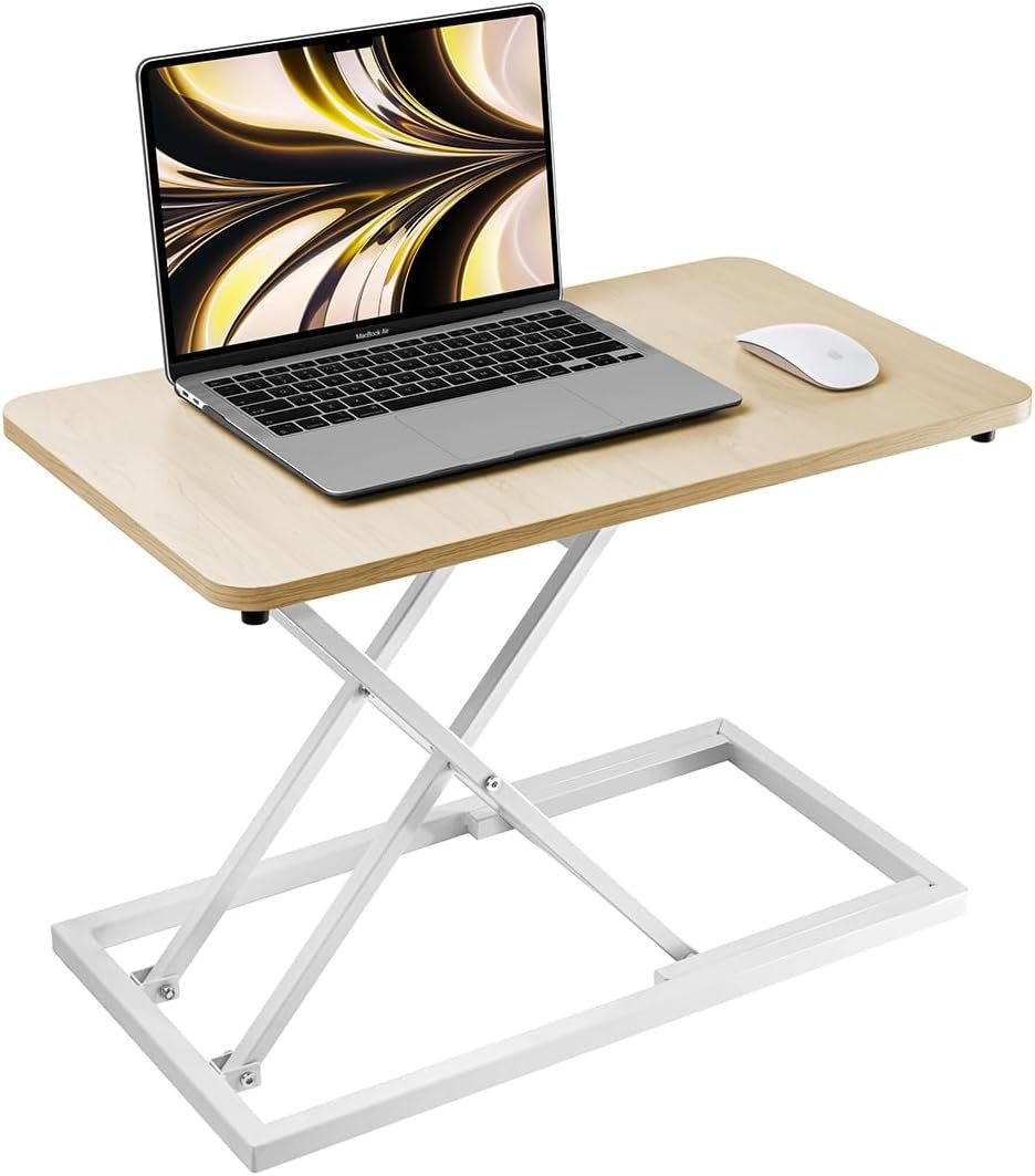 Omhuzsyo 24 in Height Adjustable Standing Desk Converter Stand Up Riser