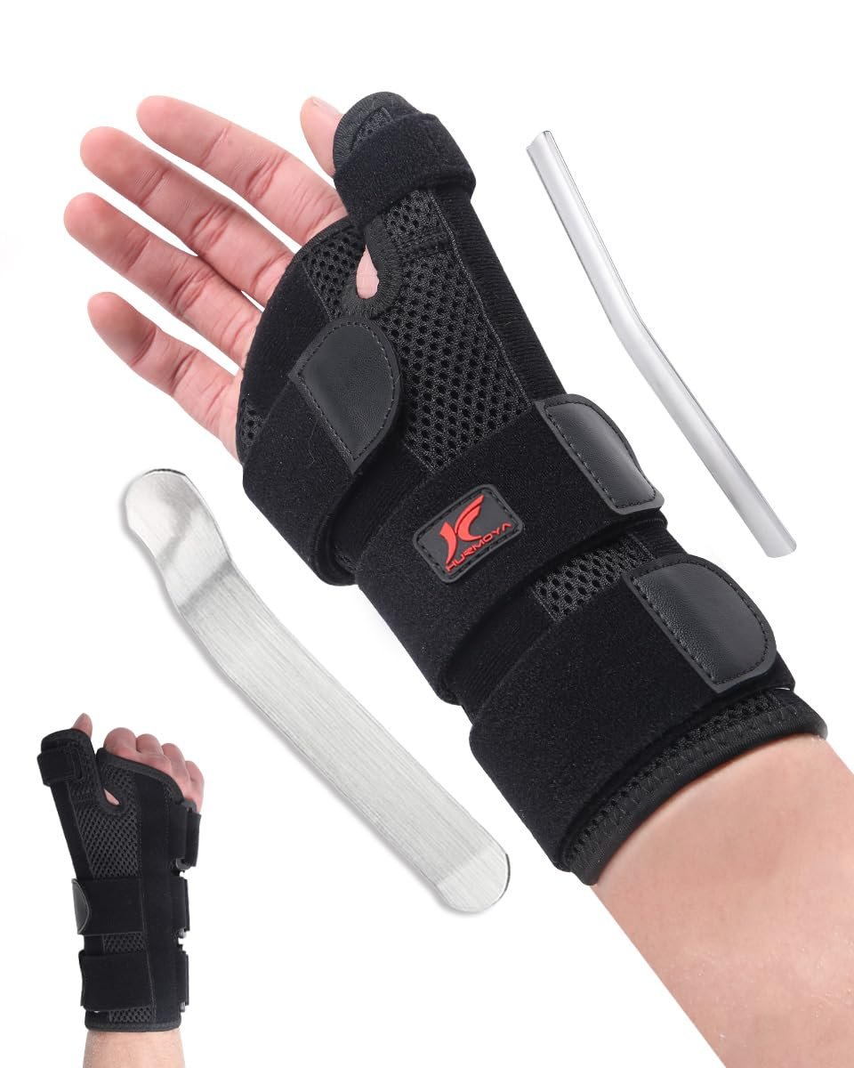 Hurmoya Wrist Brace Thumb Spica Splint for Carpal Tunnel, Right Hand