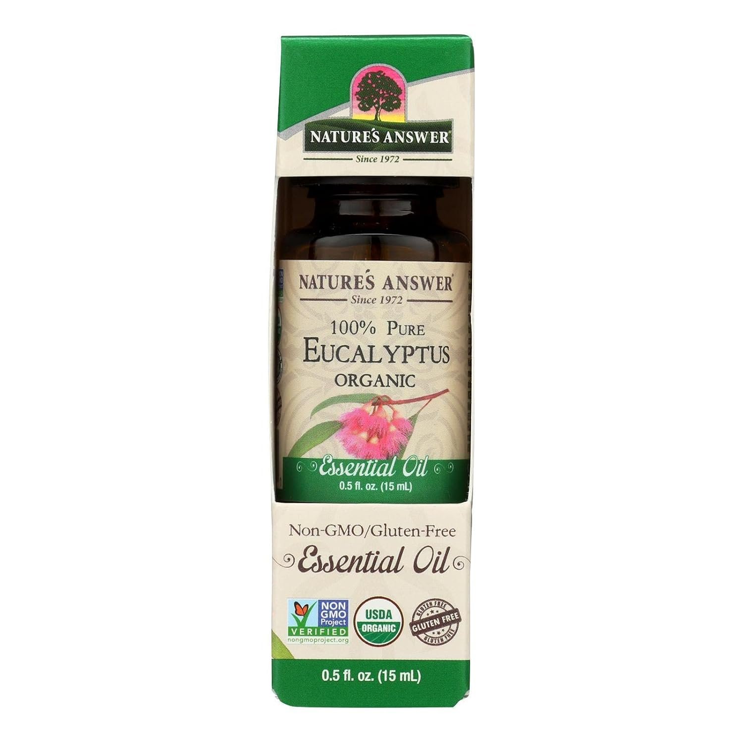 Nature’s Answer 100% Pure Organic Essential Oil, Eucalyptus, 0.50 Ounce