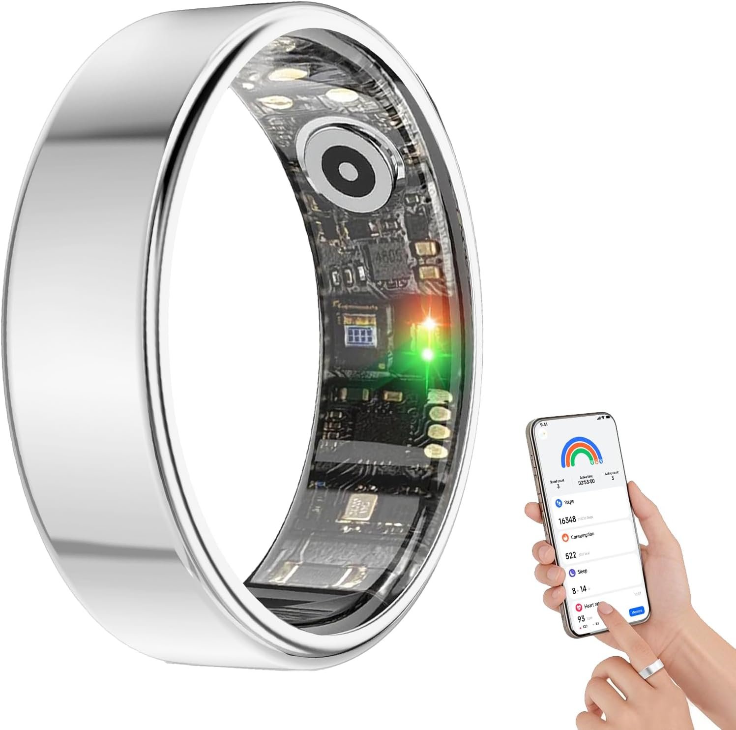 BENIO Gen2 Smart Ring for Women Men Sleep Health Fitness Tracker
