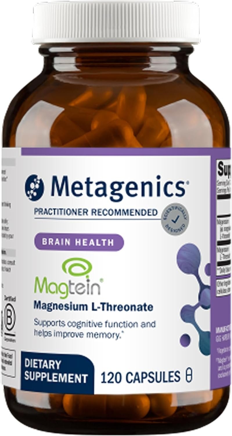 Metagenics Magnesium L-Threonate Magtein Brain Support, 120 Capsules