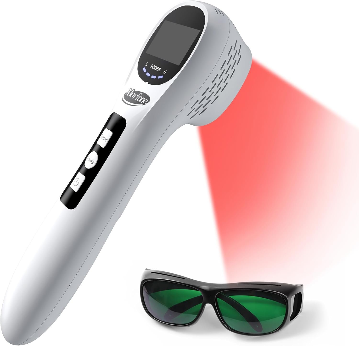 Morfone Handheld Red Light Therapy Device, Wireless Wand for Pain Relief