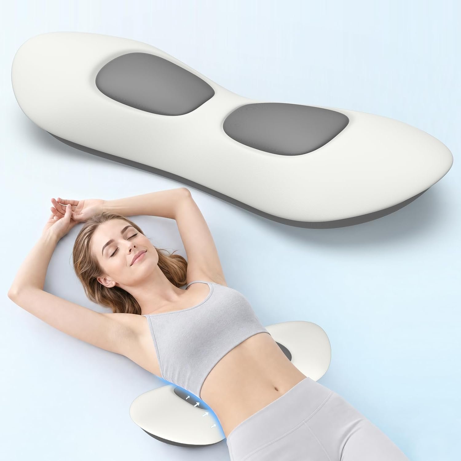 Lumbar Support Pillow for Bed Sleeping – Lower Pillow for Back Pain Relief