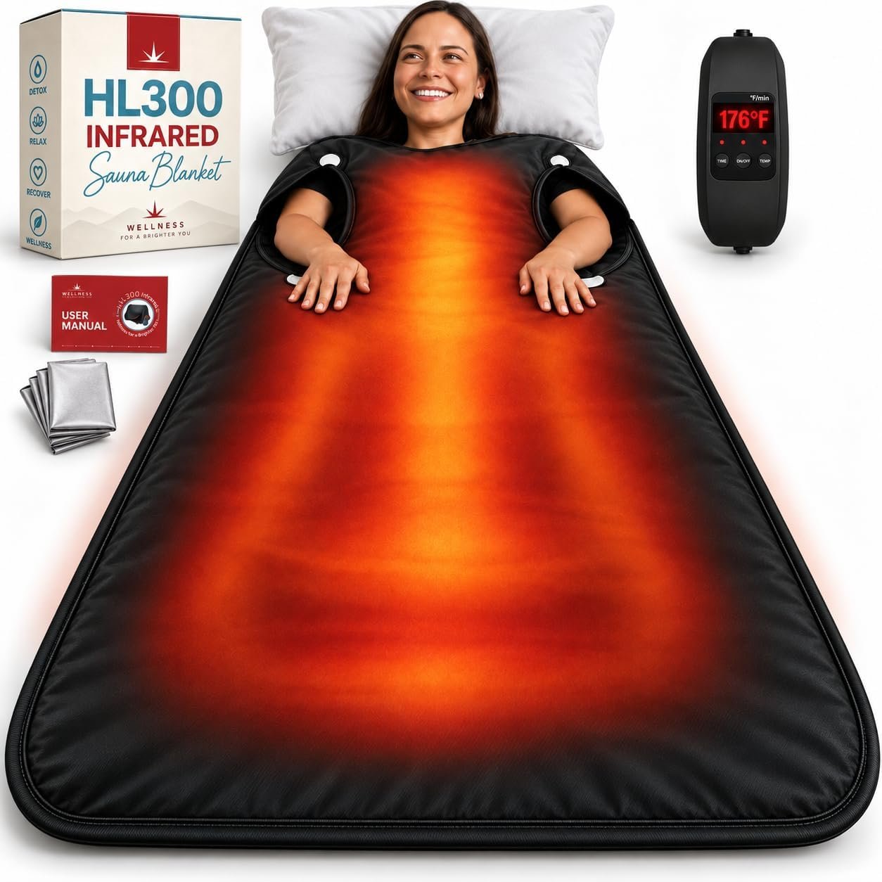 Infrared Sauna Blanket, Personal Infrared Sauna, Dry Heat Therapy Bag
