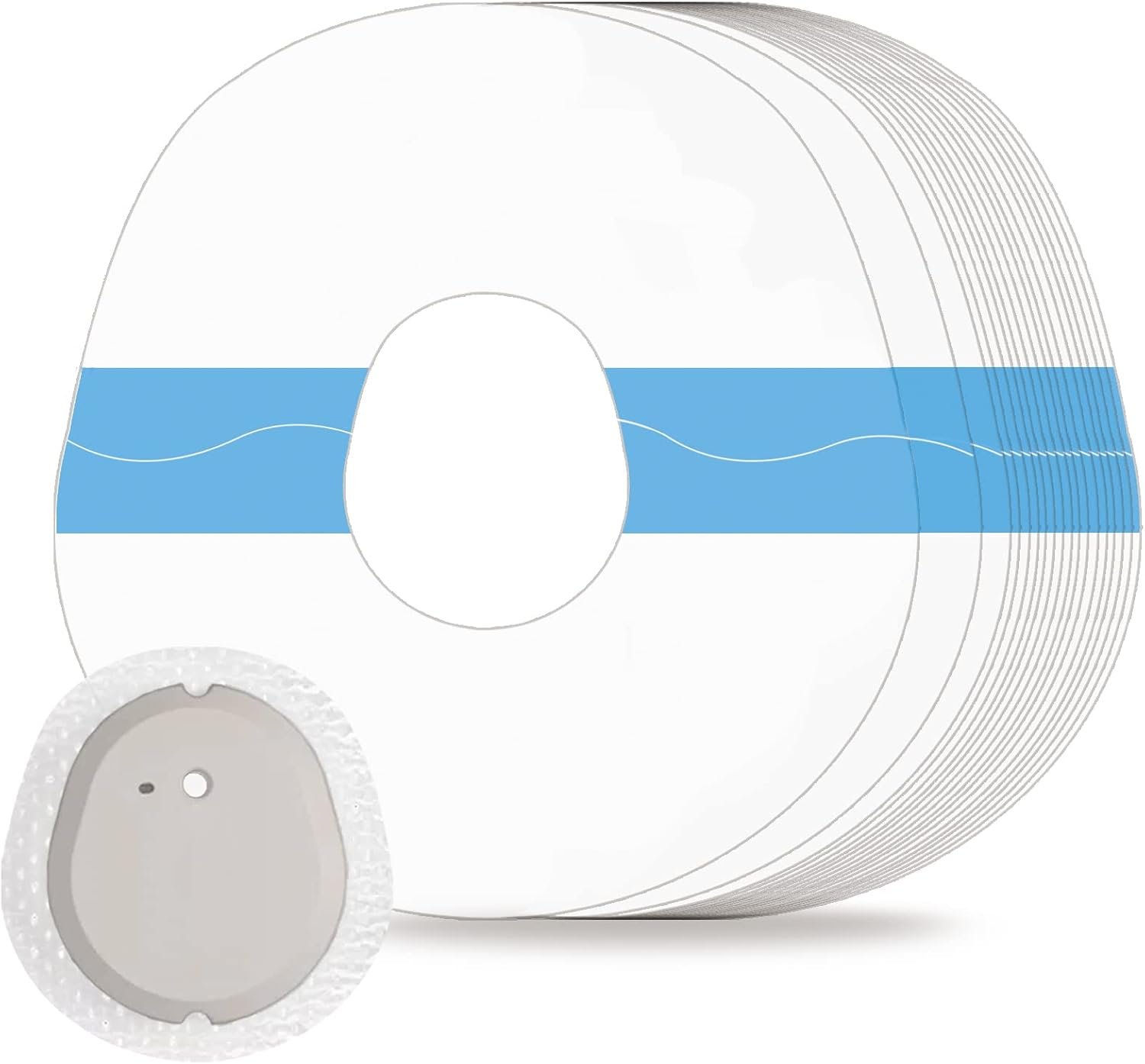 Adhesive Patches Compatible with Dexcom G7 & Stelo Waterproof & Sweatproof