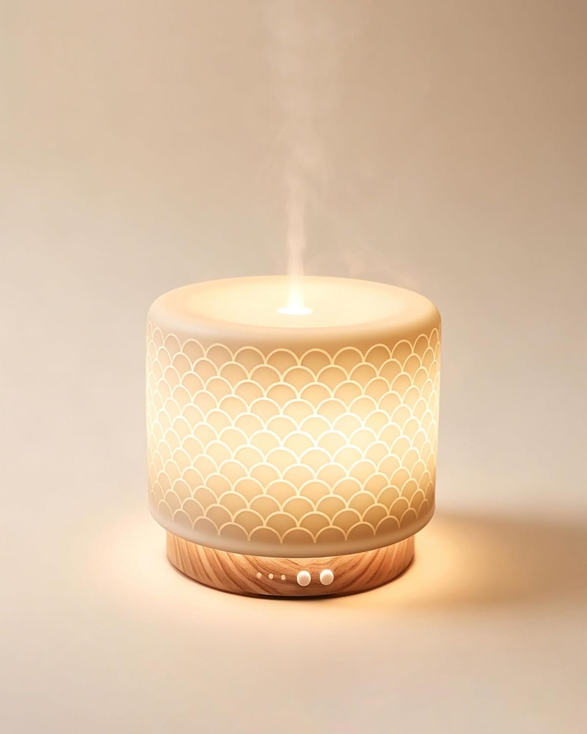 280ml Ceramic Ultrasonic Aromatherapy Diffuser | Cool Mist Humidifier for Large Rooms, Auto Shut-Off, Quiet Sleep Mode & 3 Timer Settings – Ideal for Home, Office, Spa, Yoga, and Bedroom