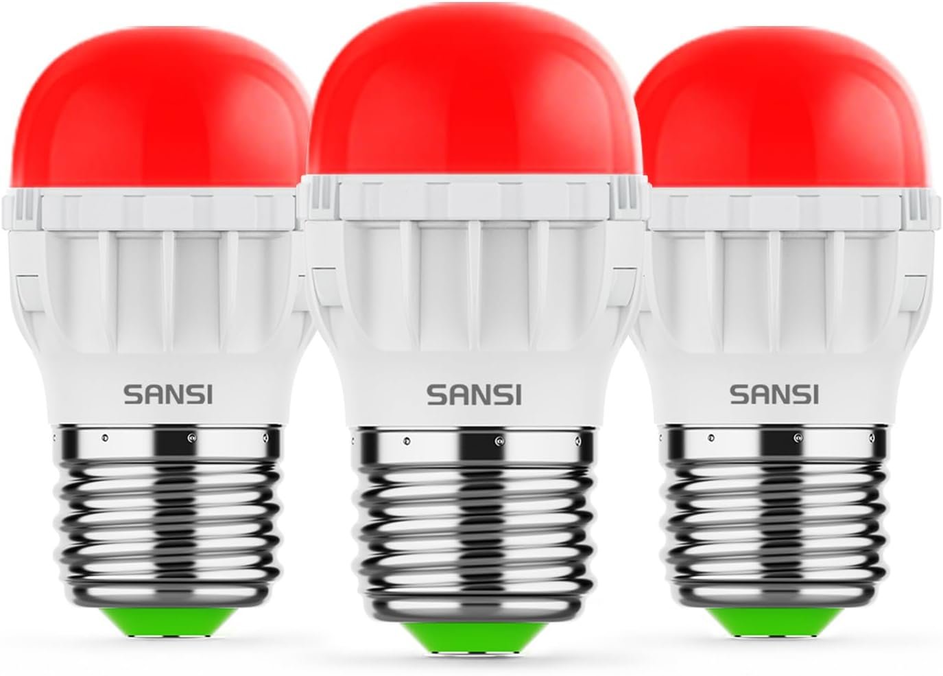 670nm Red Light Bulbs for Sleep, 5W 80 Lumen A11 E26 Dim Red Bulb, 3 Pack