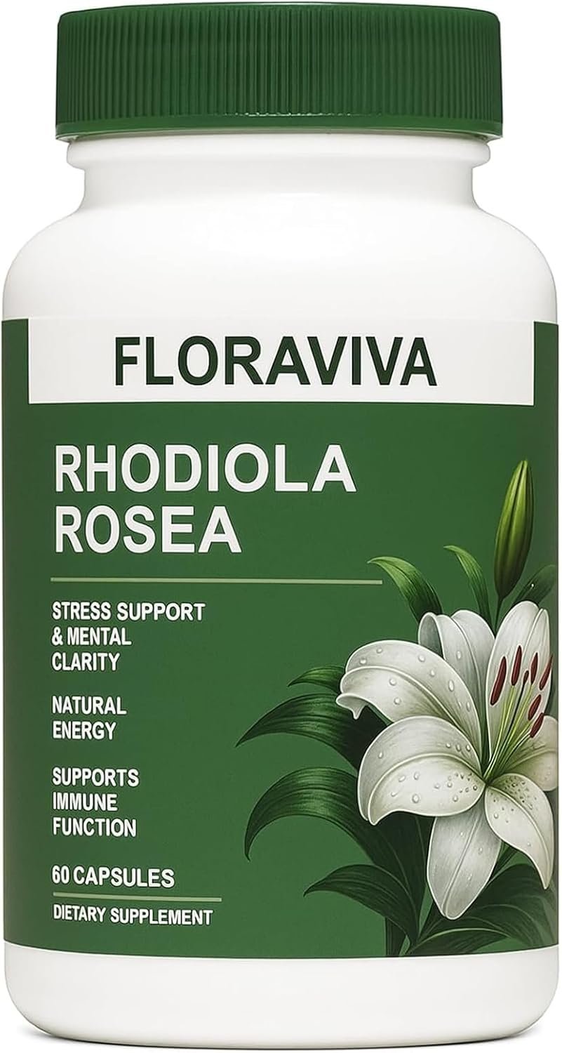 Floraviva Rhodiola Rosea Supplement 500mg 60 Count