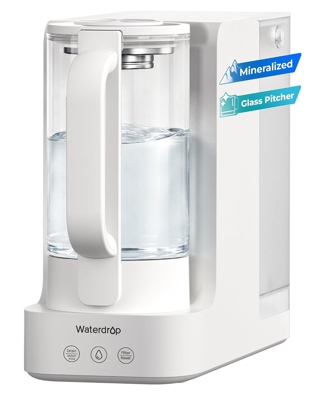 Waterdrop C2SL Countertop Reverse Osmosis Water Filter, [ Mineral Added ]